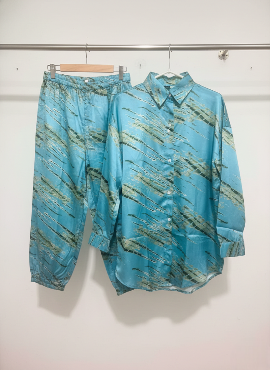 Aqua-Marble Co-ord Set - Image 2